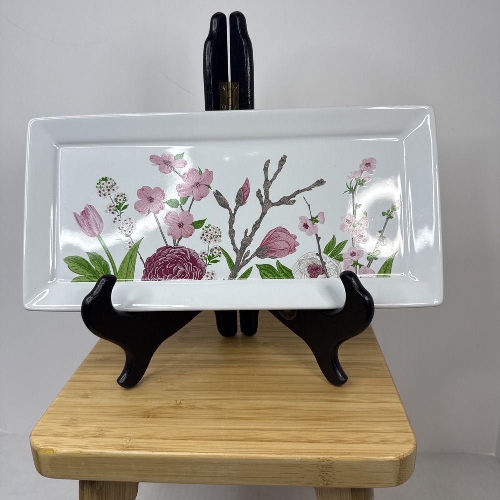 Grove Collaborative Cherry‎ Blossoms Sink Vanity Tray 10" Long Excellent